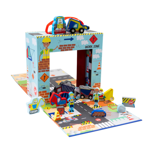 Wooden Construction Playbox Set