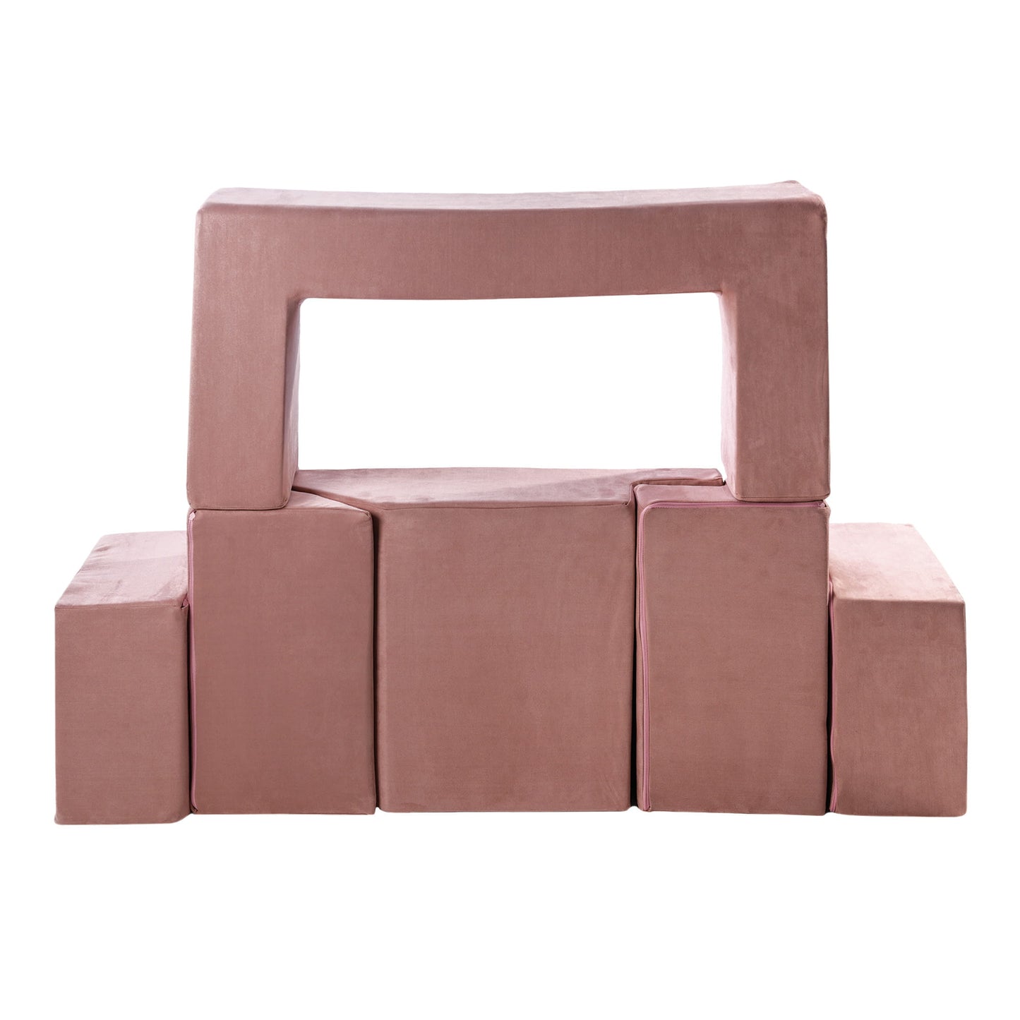 Multi-functional soft brick play set