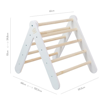 Montessori 2 in 1 slide-climbing wall for kids