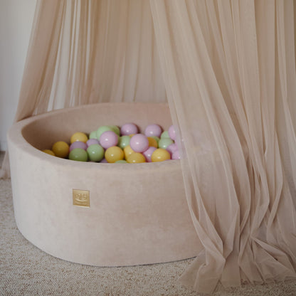 Round Velvet Foam Ball Pit For Children