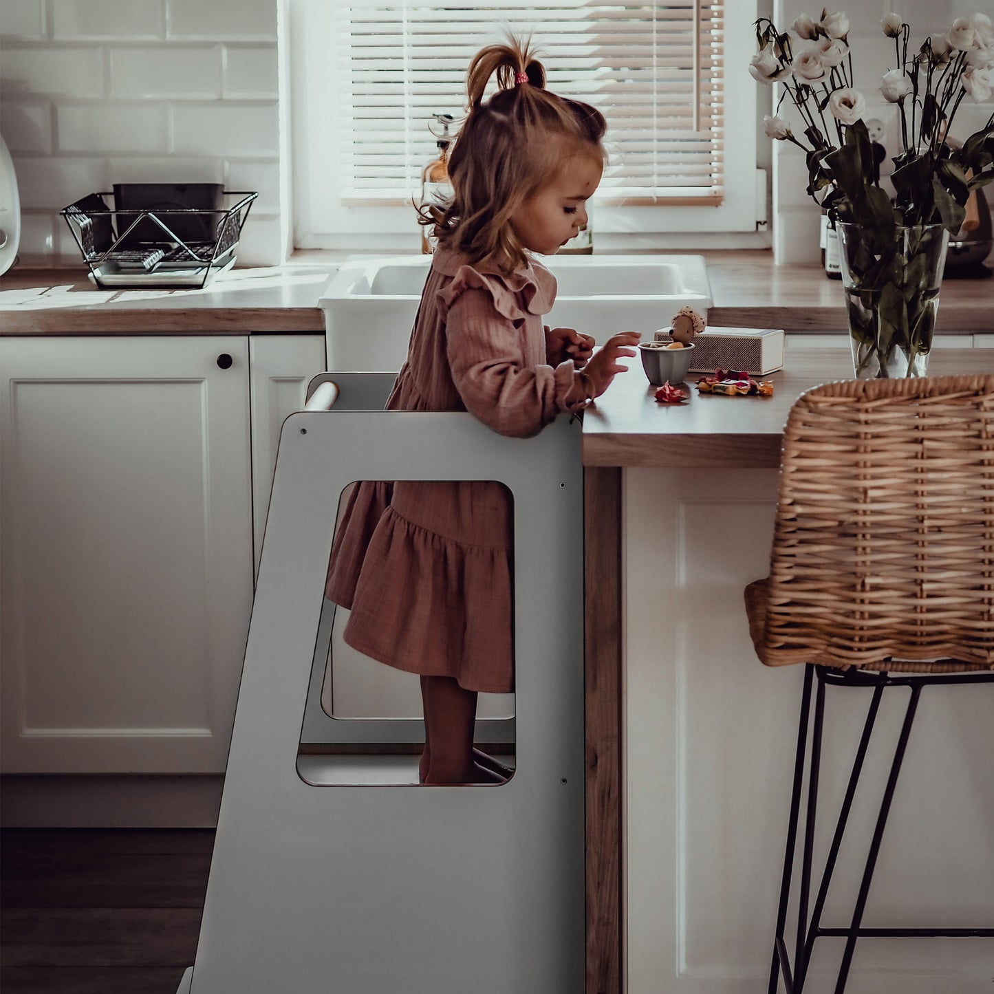 Modern Montessori Kitchen Helper